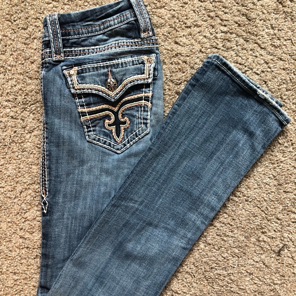 Rock Revival Jeans, Size 27, Straights, inseam 34